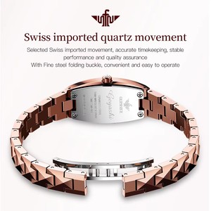 Envío Directo OUPINKE 3242 Reloj de Mujer Elegante y Lujoso con Movimiento Suizo Importado, Reloj de Cuarzo para Mujer con Diamantes y Acero de Tungsteno - Product Image 4