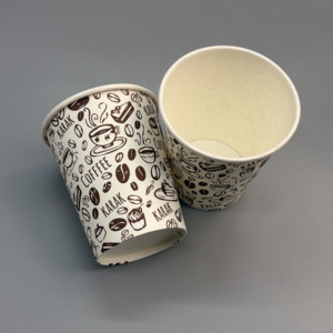 <b>Disposable</b> White Paper <b>Cup</b> Custom Logo 4oz 5oz 6oz 7oz 8oz Single Double Wall Available for Hot Drink - Product Image 1
