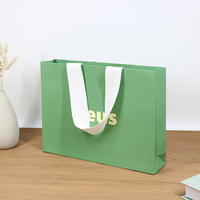 Sac en papier de luxe personnalisé avec logo imprimé pour cosmétiques, cadeaux et shopping, avec poignée, en papier couché