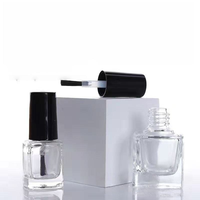Vente en gros de flacons en verre transparents vides pour cosmétiques et vernis à ongles de 5 ml, 6 ml, 10 ml, 15 ml avec bouchon à pinceau et impression sérigraphique