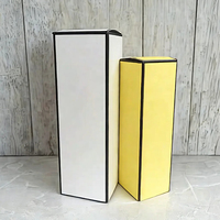 Caja de Papel Plegable con Relieve para Lápiz Labial, Embalaje Cosmético, Suero para el Cuidado de la Piel y Pestañas Postizas, Reciclable y Personalizable