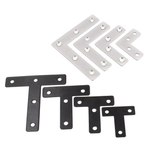 Supports d'angle en acier inoxydable à angle droit de 90 degrés pour portes et fenêtres, style industriel, résistants à l'eau - Product Image 1