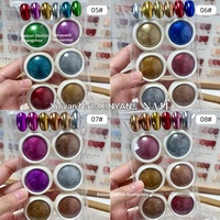 Poudre Magique Ultra-Brillante pour Nail Art Effet Miroir Or Argent Champagne Poudre Laser Titane Motif Galaxie Électroplaqué