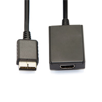 Adaptateur de manette USB PS2 vers HD avec construction en métal et plastique, compatible avec les contrôleurs de type PC et PS2