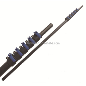 <span class=keywords><strong>Perche</strong></span> télescopique en fibre de carbone 3K alimentée en eau avec connecteur pour tube de brosse solaire, tube carré en fibre de carbone télescopique - Product Image 2