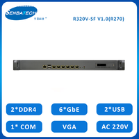 6 Lan LGA1151 VGA DDR4 PCIE X8 SFP BYPASS 430X320X44,5 MM 1u Firewall Router 10GB Ubuntu Hardware