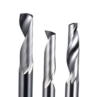 Fresa de carburo sólido con acabado espejo 1F de corte ascendente para CNC, herramienta de corte suave para perfiles de aleación de aluminio