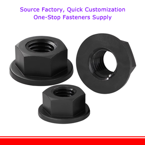 Écrou à bride en nylon en plastique hexagonal filetage métrique écrous à fond plat noir M3 M4 M5 M6 <span class=keywords><strong>M8</strong></span> M10 M12 isolation thermique et électrique - Product Image 4