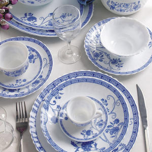 أطباق عشاء ملونة من زجاج الأوبال بتكلفة معقولة، طقم عشاء بالجملة - Product Image 5