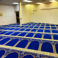 Tapis de mosquée sur mesure, rouleaux de tapis de prière colorés, rouleaux de tapis de mosquée bleus, rouges, verts, tapis de mosquée musulmans islamiques, tapis de mosquée robustes antidérapants