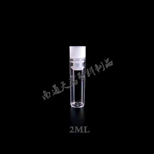หลอดทดลองพลาสติกเทียนจิง 12x35 มม. 2 มล. พร้อมฝาปิด สำหรับใช้ในห้องปฏิบัติการ - Product Image 1