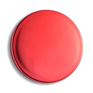 Personalized Luxury Round Shape Dual Side Red Plating Round Fashion <b>Compact</b> <b>Mirror</b> - Product Image 1