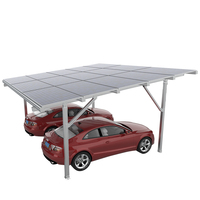 Système de montage solaire en gros 5kw 10kw 15kw Supports d'abri d'auto en aluminium Carshed solaire étanche pour usage personnel