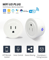 Prise intelligente WiFi avec moniteur de consommation énergétique 10A Prise US Application Smart Life Contrôle à distance Fonctionne avec Alexa Google Home