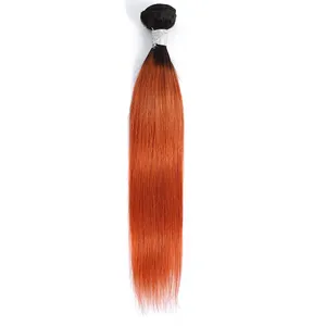 Wholesale Dropshipping Virgin Cuticle Aligned Hair Bundles Raw Indian Straight Hair Bundle Remy 1B/350 Ombre Human Hair Bundles