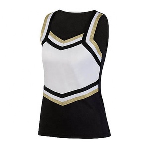 Shell Top femmes pom-pom girl Sport Wear Costume pom-pom girl sans manches impression sublimée uniforme - Product Image 2