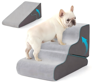 Scala e Rampa 2 in 1 per Animali Domestici, Pieghevole, per Divano e Letto, con Copertura Lavabile, Antiscivolo, Design Portatile - Product Image 6