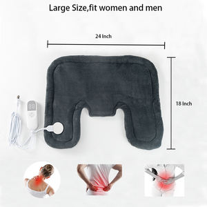 Coussin chauffant électrique réglable à 10 niveaux de température, lavable, pour usage au bureau, protection contre la surchauffe, pour le cou - Product Image 2