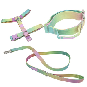 Özelleştirilmiş lüks moda naylon geniş köpek tasması kravat boya degrade renk 5CM yakın kontrol taktik yaka - Product Image 4