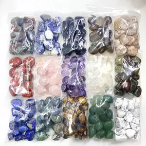 Wholesale 20-30mm Natural Rose Quartz Amethyst Rock Crystals Healing Stones Gravel Tumbled Stone