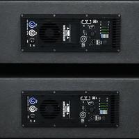 Système de sonorisation de scène extérieure professionnel KA212 Active Line Array avec deux enceintes de 12 pouces