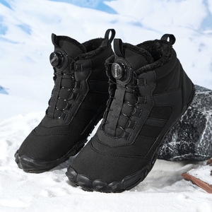 Winter Waterproof Snow <b>Boots</b> Ankle Height Plush Lining Rubber Outsole Unisex Warm Synthetic Upper EVA Midsole - Product Image 1