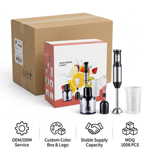 Mixeur Plongeant Portable 1200W avec Moteur en Cuivre Pur, 2 Vitesses, en Acier Inoxydable SUS304, pour Hôtels et Usage Domestique, Vente en Gros, OEM - Product Image 6