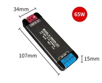 Alimentation LED à découpage 12V 24V 40W 65W 100W 200W, mini transformateur AC-DC ultra-plat pour boîte lumineuse et bande LED