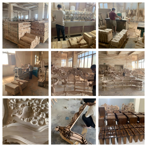 Divano in legno di ebano reale divano 1124 divano in pelle con struttura in legno massello intagliato - Product Image 5