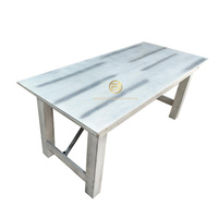 Tables de salle à manger pliantes en bois massif de style rustique français pour 8 ou 10 personnes