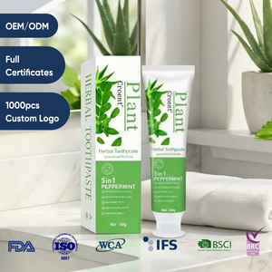 Grenzüberschreitender Verkauf 100g Aloe <span class=keywords><strong>Vera</strong></span> Kräuter-Minz-Zahnpasta - Fluoridfrei Langanhaltende Frische Atemerfrischung Sensitive Erwachsenenpflege Modell - Product Image 1