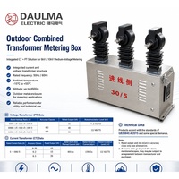 Transformateur combiné CT/VT 10 kV JLSZY8-10W34-02 150/5A classe 0.2S pour extérieur, spécifications d'ingénierie pour la mesure