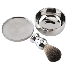 Ensemble de Rasage Professionnel Haut de Gamme en Acier Inoxydable pour Hommes et Salons de Barbier - Écologique et Léger pour le Rasage du Visage et des Cheveux - Product Image 4