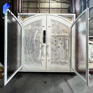<span class=keywords><strong>Porte</strong></span> <span class=keywords><strong>d</strong></span>'<span class=keywords><strong>entrée</strong></span> en acier forgé de qualité supérieure pour villa - Product Image 2
