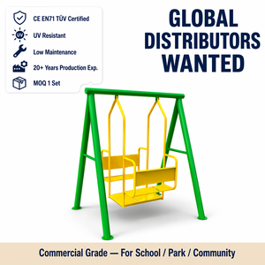 SageDelightRides <span class=keywords><strong>Altalena</strong></span> a Piattaforma Tandem per Parco Giochi Commerciale Esterno, Robusta, per Bambini, in Acciaio Zincato, per Scuole, Vendita all'Ingrosso - Product Image 1