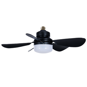 Bán hàng nóng 30 Wát Cooler E27 AC85-265V quạt trần với thay đổi độ sáng 3 màu đèn <span class=keywords><strong>Led</strong></span> điều khiển từ xa nhựa ABS Ổ cắm quạt AC động cơ - Product Image 3