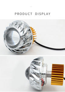 Lampu Kabut Sepeda Motor Dual <span class=keywords><strong>Halo</strong></span>, Lampu Kabut, Lampu Sorot Ganda LED, Lensa Proyektor <span class=keywords><strong>Halo</strong></span> Bawaan, Multi Warna, 30W - Product Image 4