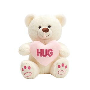<b>Cute</b> Teddy <b>Bear</b> with Heart Valentine's Day Gift Stuffed Animal Toy PP Cotton Filled Plush Toy - Product Image 1