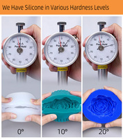 Caoutchouc de silicone de qualité alimentaire à catalyse platine, haute transparence, composé flexible pour la fabrication de moules, faible rétrécissement, résistance à la traction, DIY