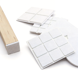 Protège-sol en acrylique blanc durable, en EVA, autocollants, sans résidu, pour pieds de bureau et bases de chaises à roulettes - Product Image 1