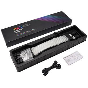 2x8ピン (6 <span class=keywords><strong>2</strong></span>) アドレス指定可能なRGBGPU電源延長ケーブルPSU電源延長ケーブルPCIGPUデュアルトリプル8ピン62ピン - Product Image 2