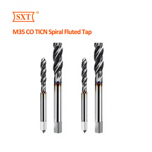 Taraud à spirale M35 CO TICN, parfait pour les plombiers, les mécaniciens, les bricoleurs, filetages clairs, <span class=keywords><strong>taraudage</strong></span> rapide et précis - Product Image 1