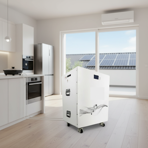 Générateur solaire hybride 51,2 V avec batterie <span class=keywords><strong>LiFePO4</strong></span> 30 kWh 200 Ah, BMS de qualité, CAN, blanc, mural, pour stockage d'énergie domestique - Product Image 4