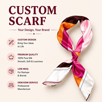 Écharpe carrée en soie personnalisée pour femmes, 100% soie, bandana personnalisé, foulard imprimé de luxe, fabricant OEM ODM