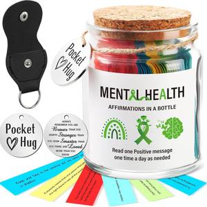 Mensajes de Papel Preescritos Personalizados, Mensajes de Bendición para el Alma, Regalo Romántico, Mensajes de Afirmación de Salud Mental en Frasco para Amigos, Fiesta de Navidad - Product Image 4