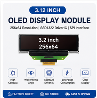 Module d'affichage OLED 3,12 pouces 256x64 SSD1322 Interface SPI Écran OLED monochrome blanc pour équipement industriel