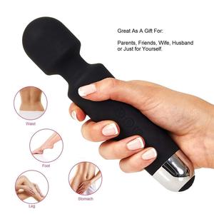 Vente chaude Sexe Massage Chinois 20 Mode Fréquences Usb Rechargeable Vibrateur Corps Baguette Masseur Pour Femme - Product Image 5