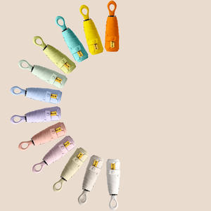 Corea 3-pieghevole Mini grazioso per <span class=keywords><strong>bambini</strong></span> antivento protezione UV ombrello tascabile con cerniera pioggia sole - Product Image 3