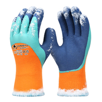 Guantes XINGYU de Espuma de Látex con Forro de Felpa Acrílica de Calibre 13 para Hombre y Mujer, Resistentes al Frío, Antideslizantes, para Invierno, Almacenes y Exteriores