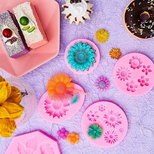 OEM ODM-moldes antiadherentes <span class=keywords><strong>de</strong></span> silicona para hornear, herramientas para decoración <span class=keywords><strong>de</strong></span> tartas, <span class=keywords><strong>girasol</strong></span>, margarita, flor, <span class=keywords><strong>Fondant</strong></span> 3D - Product Image 5